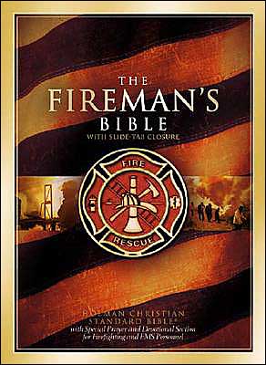 HCSB Fireman's Bible Dark Red Bonded Leather