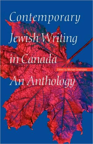 Contemporary Jewish Writing In Canada