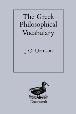 Greek Philosophical Vocabulary
