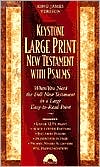 KJV Keystone Large Print New Testment with Psalms: King James Version, black imitation leather