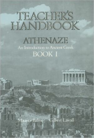 Teacher's Handbook for Athenaze, Book 1, Vol. 1