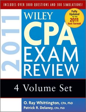 Wiley CPA Exam Review 2011, 4-volume Set