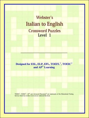 Webster's Italian To English Crossword Puzzles: Level 1