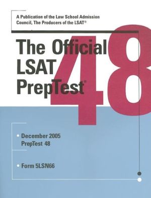 Official LSAT Preptest: Number 48