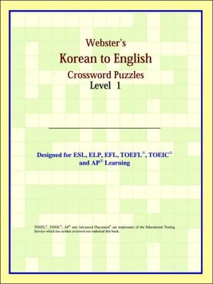 Webster's Korean To English Crossword Puzzles: Level 1