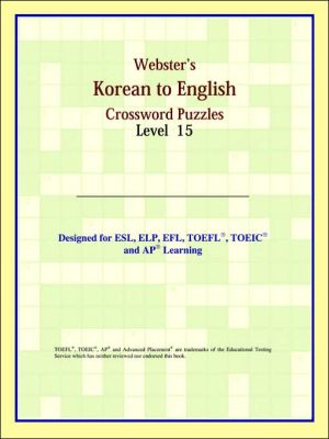 Webster's Korean To English Crossword Puzzles: Level 15