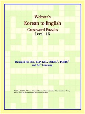 Webster's Korean To English Crossword Puzzles: Level 16