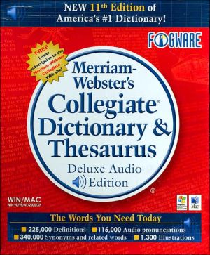 Merriam-Webster's Collegiate Dictionary & Thesaurus, Deluxe Audio Edition