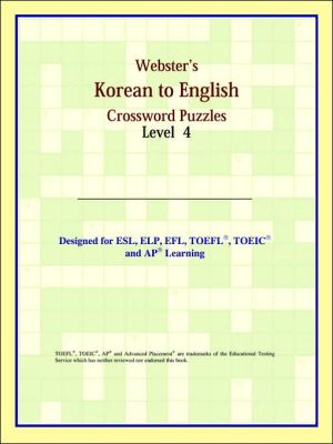 Webster's Korean To English Crossword Puzzles: Level 4