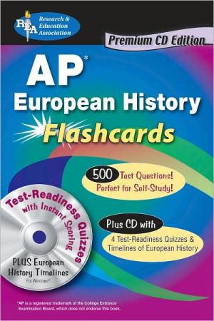 AP European History Premium Flashcard Book with CD