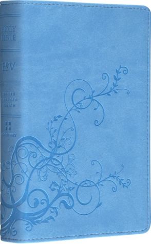 ESV Compact Bible (Trutone, Sky Blue, Ivy Design)