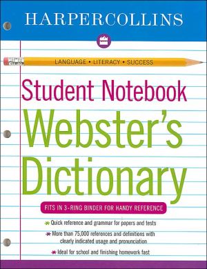 HarperCollins Student Notebook Webster's Dictionary
