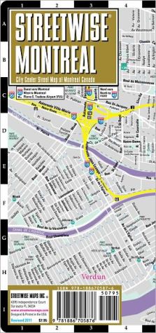 Streetwise Montreal Map - Laminated City Center Street Map of Montreal, Canada - Folding Pocket Size Travel Map With Metro
