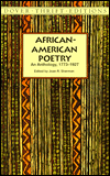 African-American Poetry: An Anthology, 1773-1930