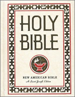 Saint Joseph Family Bible: New American Bible (NAB), white imitation leather, illustrated, words of Christ in red