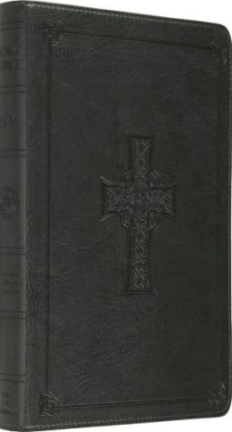 ESV Classic Thinline Bible: English Standard Version, charcoal TruTone, celtic cross design