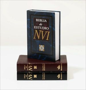 NVI Biblia de Estudio: Nueva Version Internacional, piel imitacion negro