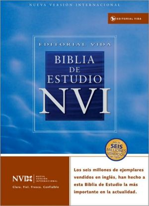 NVI Biblia de Estudio: Nueva Version Internacional, piel imitacion negro, indice