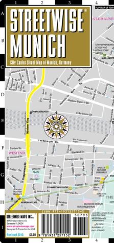 Streetwise Munich Map - Laminated City Center Street Map of Munich, Germany - Folding Pocket Size Travel Map With Metro