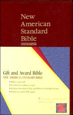 NASB Gift and Award Bible: New American Standard Bible Update, burgundy imitation leather