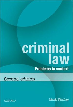 Criminal Law: Problems in Context