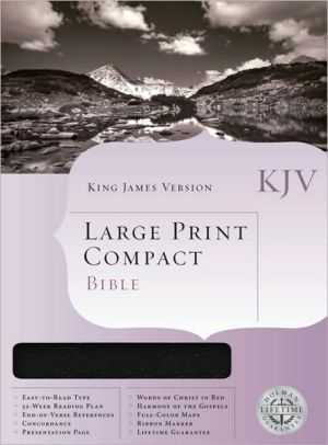 KJV Large Print Compact Bible: King James Version, Black Bonded Leather