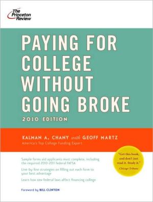 Paying for College Without Going Broke, 2010 Edition