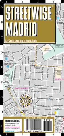 Streetwise Madrid Map - Laminated City Center Street Map of Madrid, Spain - Folding Pocket Size Travel Map With Metro